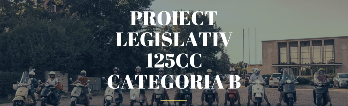 Proiect legislativ: Conducere scutere 125cc cu categoria B