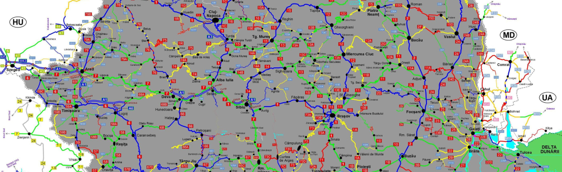 Harta calitatii drumurilor din Romania -21052017